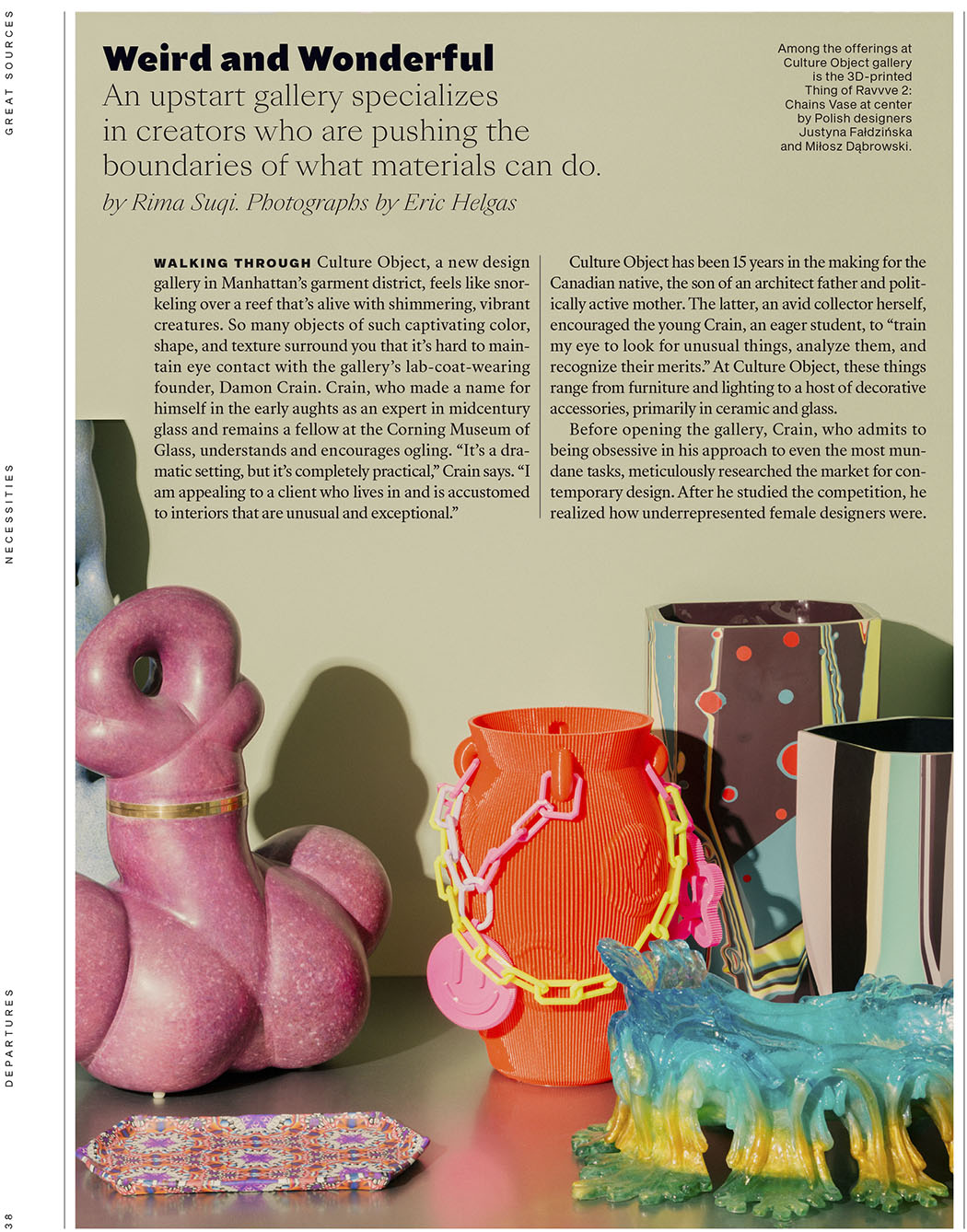 Departures Home Design Magazine SPring 2021 Weird and Wonderful Culture Object